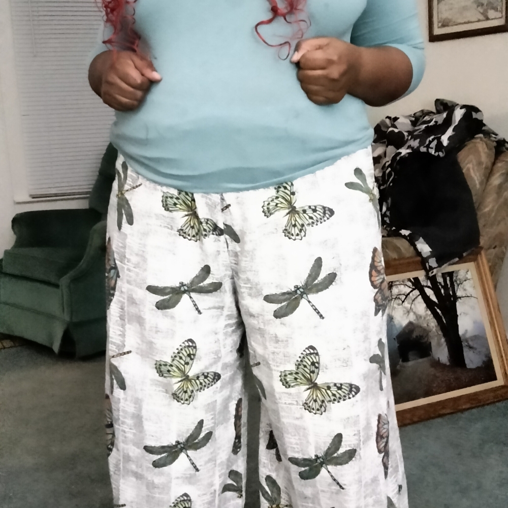 Butterfly Multi Palazzo Pants - Picture 2 of 7